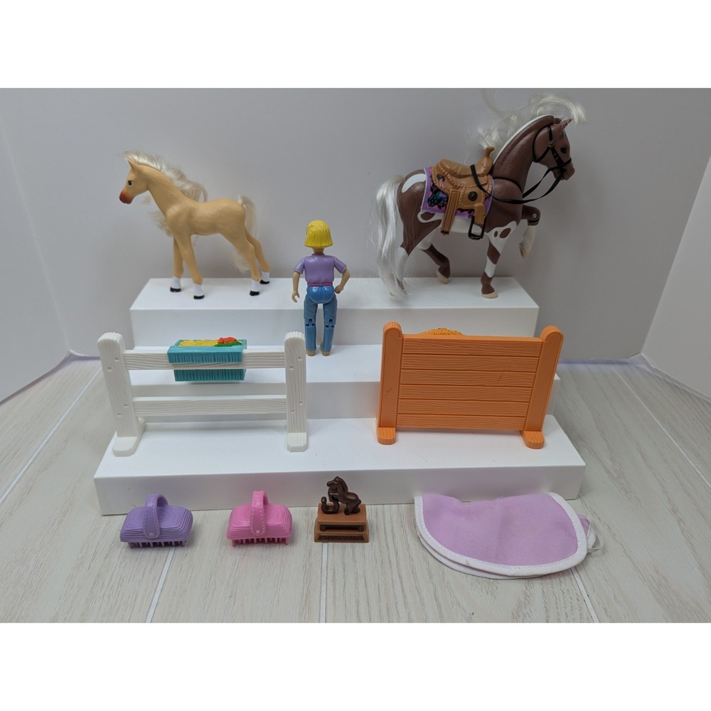 Fisher Price Loving Family Dollhouse Western Horse Dusty Girl Doll accessory lot - Picture 12 of 12